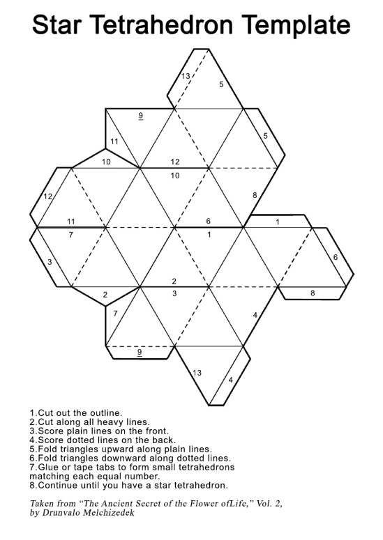 Star Tetrahedron Printout Template